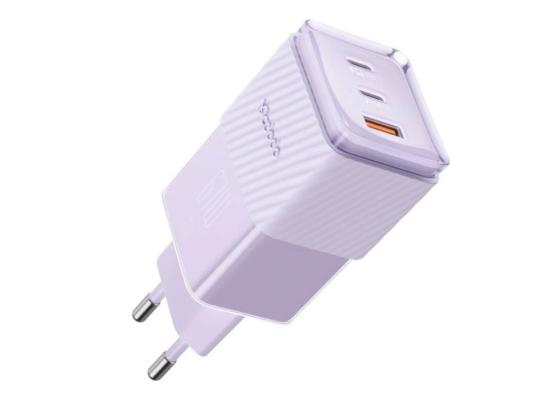 Mcdodo CH-1502 67W GaN 5 Mini 2xType-C 1xUSB Input Fast Charger (purple)